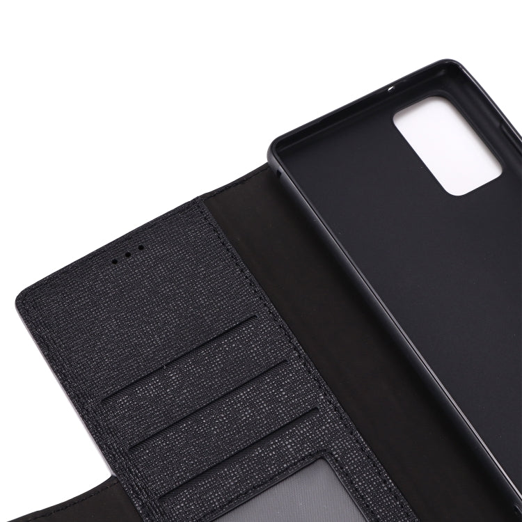 For Samsung Galaxy Note 20 GEBEI Top-grain Leather Horizontal Flip Protective Case with Holder & Card Slots & Wallet & Photo Frame(Black) - Galaxy Note20 Cases by GEBEI | Online Shopping UK | buy2fix