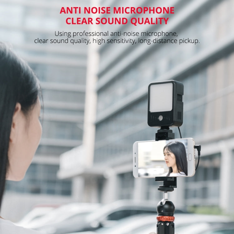 YELANGU LED02 Live Broadcast Micro Film Reporter Interview Recording Microphone Light - Selfie Light by YELANGU | Online Shopping UK | buy2fix