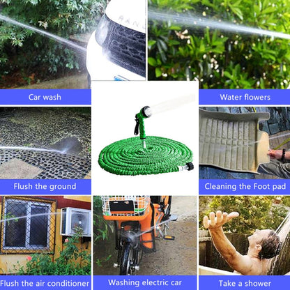 15-45m Telescopic Pipe Expandable Magic Flexible Garden Watering Hose with Spray Gun Set (Green) - Watering & Irrigation by buy2fix | Online Shopping UK | buy2fix