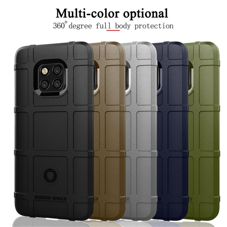 Shockproof Full Coverage Silicone Case for Huawei Mate 20 Pro Protector Cover (Black) - Mobile Accessories by buy2fix | Online Shopping UK | buy2fix