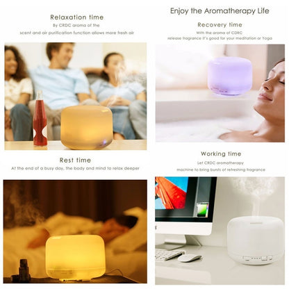 T500 Remote Control Clear White Air Humidifier Automatic Alcohol Sprayer Essential Oil Diffuser Ultrasonic Mist Maker Ultrasonic Aroma Diffuser Atomizer Color LED, Capacity: 500ml, DC 24V, US Plug - Home & Garden by buy2fix | Online Shopping UK | buy2fix