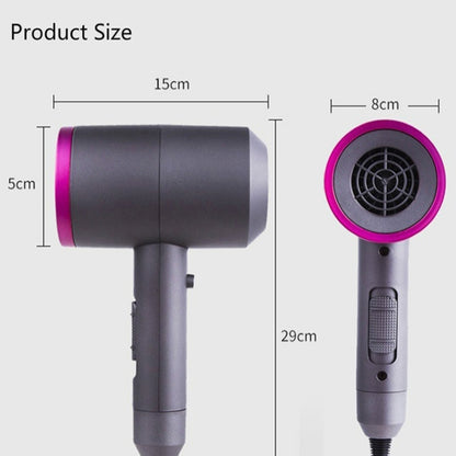 Household High-power Silent  Blow Dryer,Constant Temperature Hot and Cold Negative Ion Hair Drier, EU Plug - Hair Trimmer by buy2fix | Online Shopping UK | buy2fix