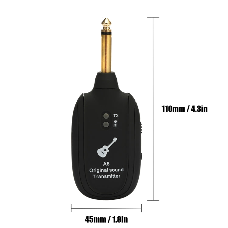 Guitar Wireless Transmitter Receiver A8 Electric Guitar Wireless Connection System Pickups - Other Accessories by buy2fix | Online Shopping UK | buy2fix