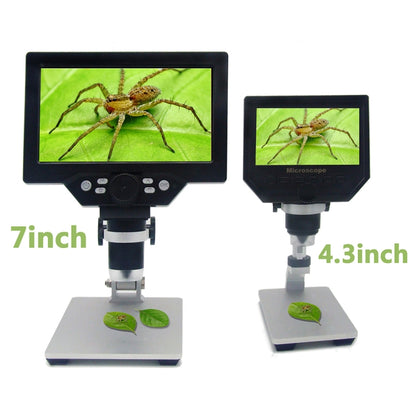 G1200 7 inch LCD Screen 1200X Portable Electronic Digital Desktop Stand Microscope, AU Plug - Digital Microscope by buy2fix | Online Shopping UK | buy2fix