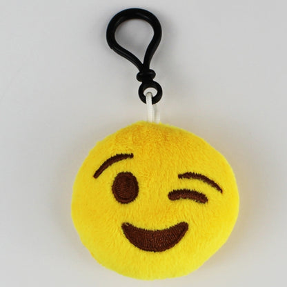 20 PCS Creative Plush Doll Mobile Pendants Gift Cartoon Cute Facial Expression Decorations Keychains with Hook - Key Rings by buy2fix | Online Shopping UK | buy2fix