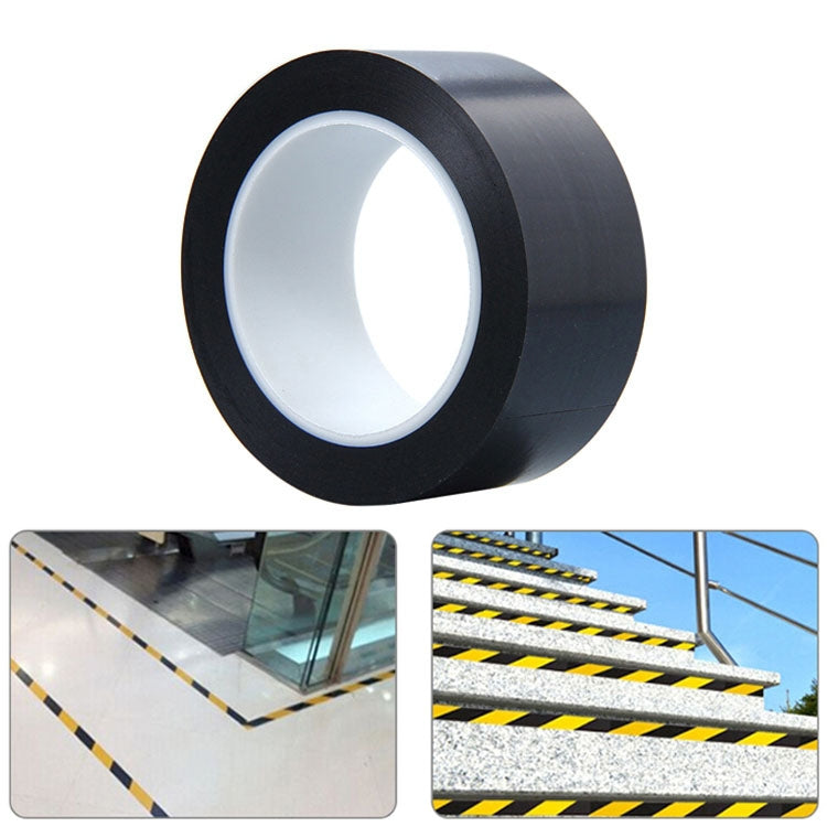 45mm PVC Warning Tape Self Adhesive Hazard Safety Sticker, Length: 33m(Black) - Tapes by buy2fix | Online Shopping UK | buy2fix