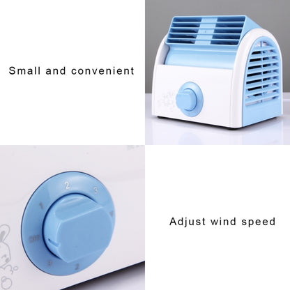 30W Turbine No Blade Mini Desktop Mute Fan for Dormitory / Bedroom / Living Room / Office, 3 Kinds Speed Modes, AC 220V(Blue) - Consumer Electronics by buy2fix | Online Shopping UK | buy2fix