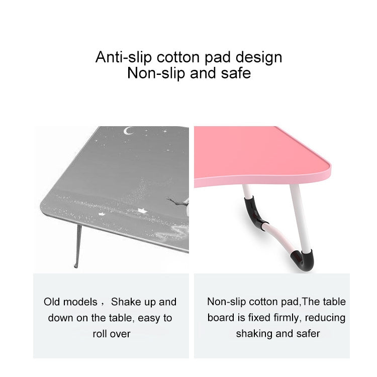 W-shaped Non-slip Legs Square Pattern Adjustable Folding Portable Laptop Desk without Card Slot (Snowman) - Computer & Networking by buy2fix | Online Shopping UK | buy2fix