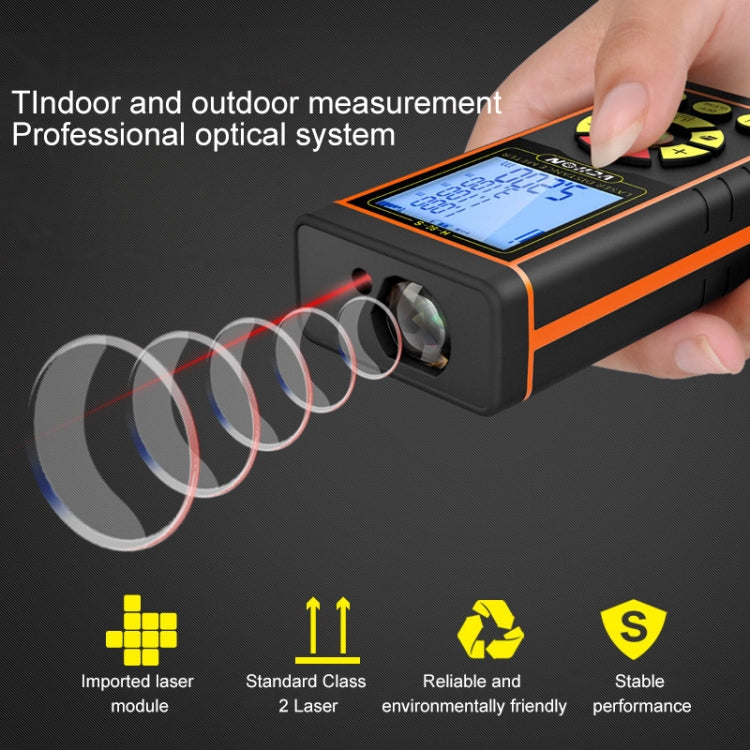 VCHON 80m Handheld Rechargeable Voice Laser Rangefinder High Precision Infrared Room Measuring Instrument Electronic Laser Ruler - Consumer Electronics by buy2fix | Online Shopping UK | buy2fix