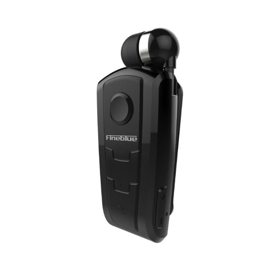 Fineblue F910 CSR4.1 Retractable Cable Caller Vibration Reminder Anti-theft Bluetooth Headset(Black) - Bluetooth Earphone by Fineblue | Online Shopping UK | buy2fix