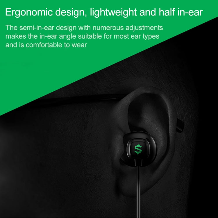 Original Xiaomi Black Shark 3.5mm Wire-controlled Semi-in-ear Gaming Earphone, Support Calls, Cable Length: 1.2m(Black) - Normal Style Earphone by Xiaomi | Online Shopping UK | buy2fix