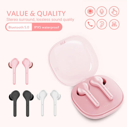 K88 Bluetooth 5.0 TWS Touch Binaural Wireless Stereo Sports Bluetooth Earphone with Charging Box(White) - TWS Earphone by buy2fix | Online Shopping UK | buy2fix