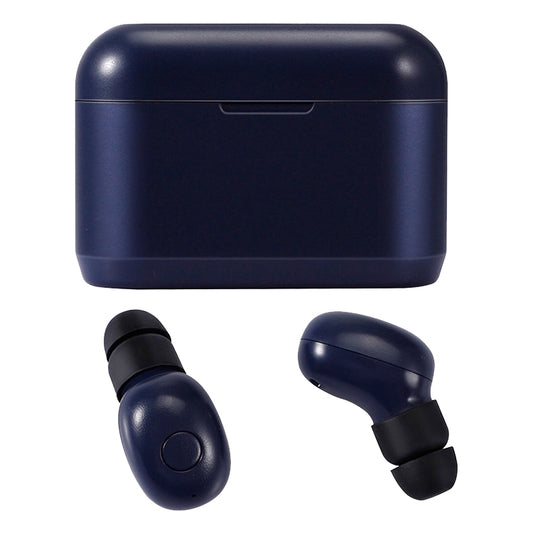 DT-4 IPX Waterproof Bluetooth 5.0 Wireless Bluetooth Earphone with 350mAh Magnetic Charging Box, Support for Calling(Dark Blue) - Bluetooth Earphone by buy2fix | Online Shopping UK | buy2fix