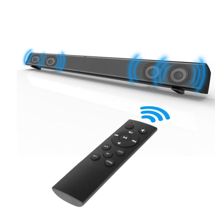 Soundbar LP-09 (CE0148) Home Theater Bluetooth Wireless Sound Bar Speaker with Remote Control(Black) - Desktop Speaker by buy2fix | Online Shopping UK | buy2fix