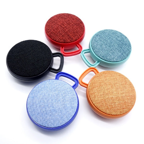 A01L Cloth Texture Round Portable Mini Bluetooth Speaker, Support Hands-free Call & TF Card(Red) - Mini Speaker by buy2fix | Online Shopping UK | buy2fix