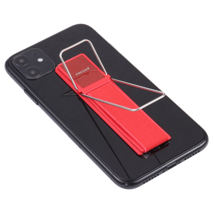 cmzwt CPS-030 Adjustable Folding Magnetic Mobile Phone Holder Bracket with Grip (Red) - Hand-Sticking Bracket by buy2fix | Online Shopping UK | buy2fix