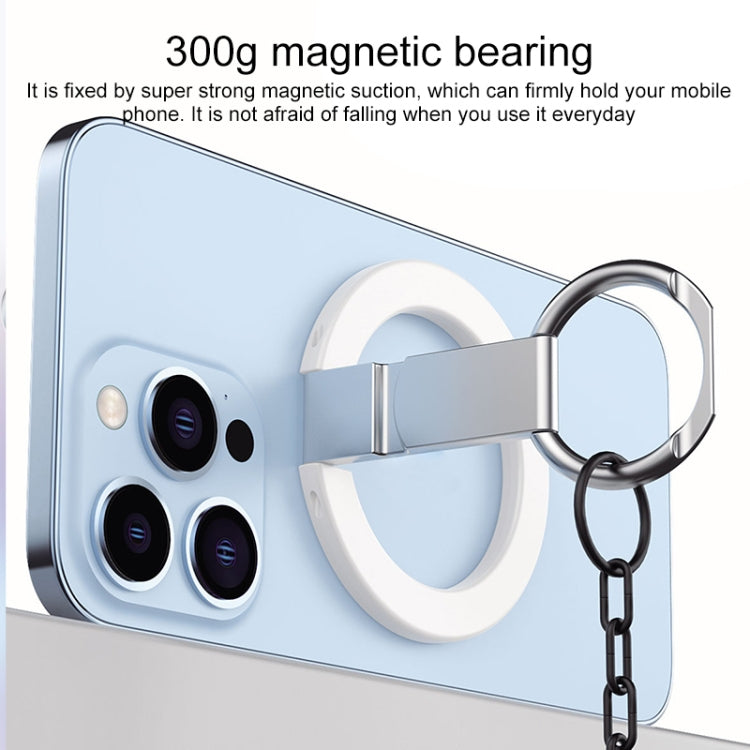 MagSafe Magnetic Adhesive Free Double Joint Ring Holder For iPhone 13 Series / iPhone 12 Series(Blue) - Ring Holder by buy2fix | Online Shopping UK | buy2fix