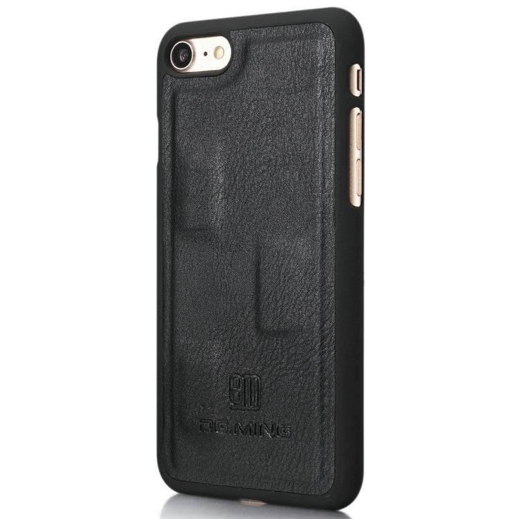 DG.MING For iPhone SE 2020 & 8 & 7  Crazy Horse Texture Horizontal Flip Detachable Magnetic Protective Case with Holder & Card Slots & Wallet(Black) - More iPhone Cases by DG.MING | Online Shopping UK | buy2fix