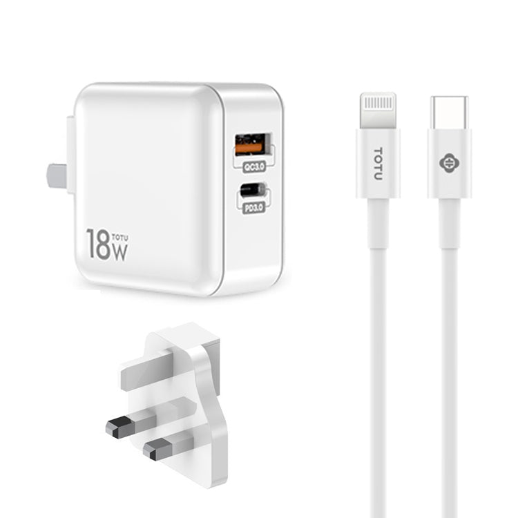 TOTUDESIGN HTY-0902000 Sharp Series Travel Charger Kit, UK Plug - Apple Accessories by TOTUDESIGN | Online Shopping UK | buy2fix