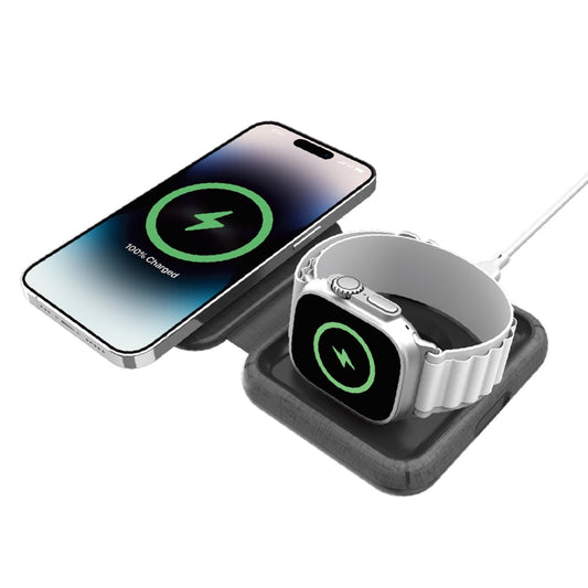 MOMAX UD30 Q.Mag Go 2 in 1 Foldable Magsafe Magnetic Wireless Charger - Charger / Holder by MOMAX | Online Shopping UK | buy2fix