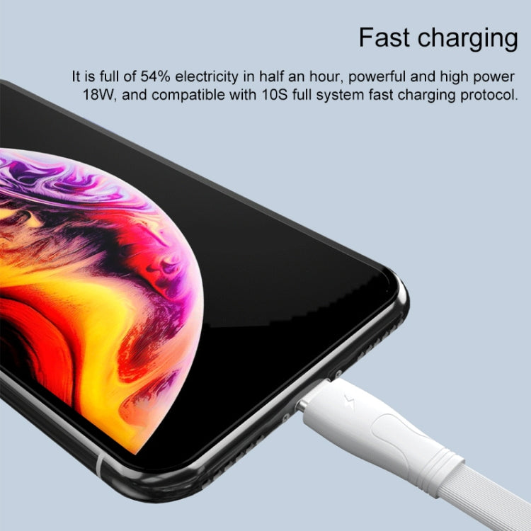 WK WDC-100 1m 2.0A Output Speed Pro Series PD 18W Fast Charging USB-C / Type-C to 8 Pin Data Sync Charging Cable (Black) - Normal Style Cable by WK | Online Shopping UK | buy2fix