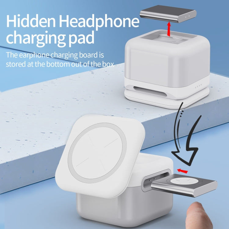 H31 15W 3 in 1 Magnetic Multifunctional Wireless Charger (White) - Wireless Charger by buy2fix | Online Shopping UK | buy2fix