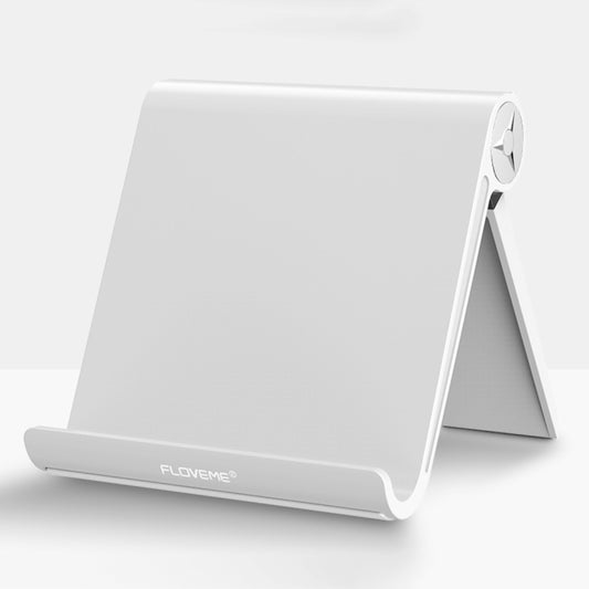FLOVEME 0-100 Degree Swivel Adjustable ABS Stand Desktop Phone Holder, For iPad, iPhone, Galaxy, Huawei, Xiaomi, HTC, Sony, and other Mobile Phones or Tablets(White) - Desktop Holder by FLOVEME | Online Shopping UK | buy2fix