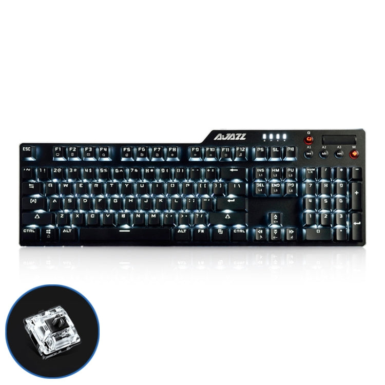 Ajazz AK35I Multimedia Knob Gaming Backlight Alloy Machinery Keyboard (Black Axis) - Wired Keyboard by Ajazz | Online Shopping UK | buy2fix