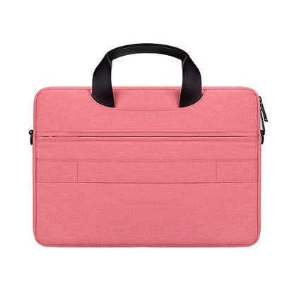 DJ08 Oxford Cloth Waterproof Wear-resistant Laptop Bag for 15.4 inch Laptops, with Concealed Handle & Luggage Tie Rod & Adjustable Shoulder Strap (Pink) - 15 inch by buy2fix | Online Shopping UK | buy2fix