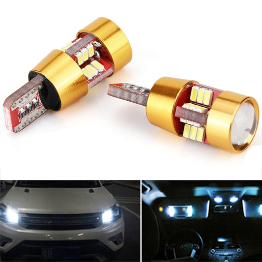 2 PCS LED Light Bulb 6000K White Super Bright 168 2825 W5W T10 Decoder Replacement, For Car Dome Map Side Marker Door Courtesy License Plate Lights(Gold) - In Car by buy2fix | Online Shopping UK | buy2fix