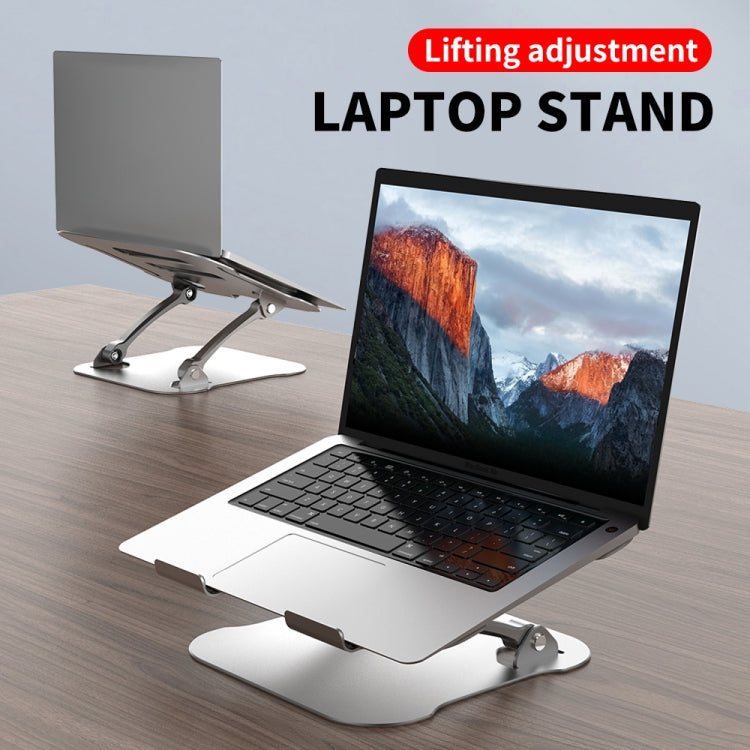 R-JUST Lifting Adjustable Laptop Stand(Silver) - Apple Accessories by R-JUST | Online Shopping UK | buy2fix