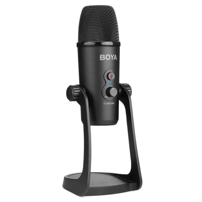 BOYA BY-PM700 USB Sound Recording Condenser Microphone with Holder, Compatible with PC / Mac for Live Broadcast Show, KTV, etc. (Black) - Consumer Electronics by BOYA | Online Shopping UK | buy2fix