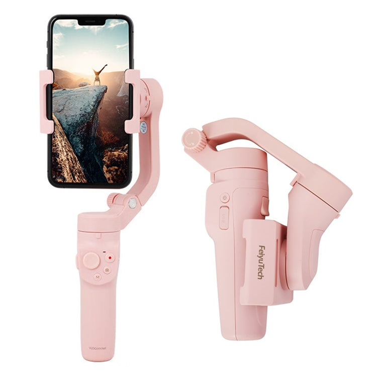FEIYUTECH Vlog Pocket 2 Handheld Stabilizer Foldable Three-Axis Smart Anti-Shake Gimbal (Pink) - Consumer Electronics by buy2fix | Online Shopping UK | buy2fix