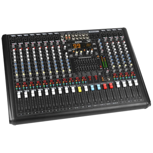 XTUGA B1404FX 14 Channels Bluetooth Audio Mixer Digital DJ Controller Sound Mixing Console (UK Plug) - Live Sound Effects Processors by XTUGA | Online Shopping UK | buy2fix