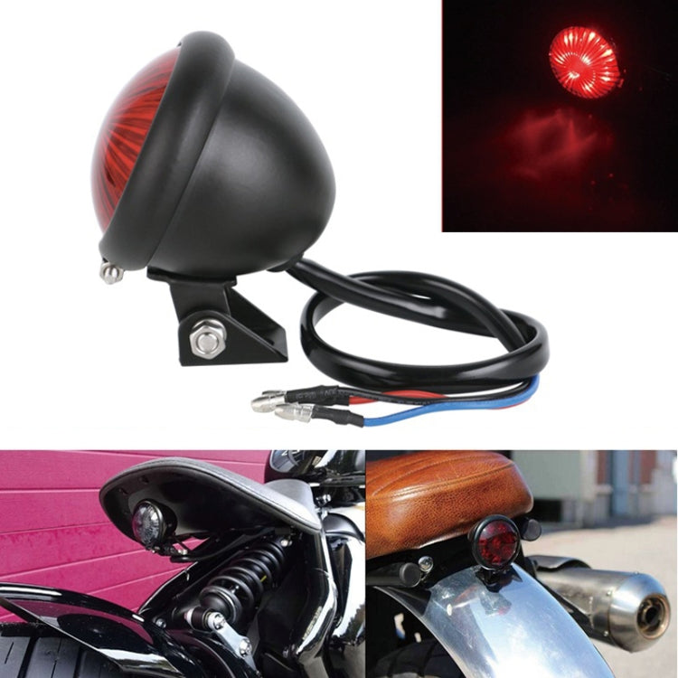 Speedpark 12V Motorcycle Modified Tail Light Brake Light for Harley(Black Red) - Signal Lights by Speedpark | Online Shopping UK | buy2fix