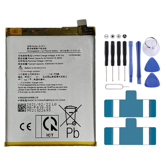 BLP815 4300mAh for OnePlus Nord N10 Li-Polymer Battery - For OnePlus by buy2fix | Online Shopping UK | buy2fix