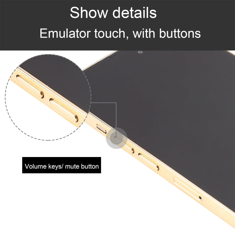 For iPhone 14 Pro Max Black Screen Non-Working Fake Dummy Display Model(Gold) - For iPhone & iPad by buy2fix | Online Shopping UK | buy2fix