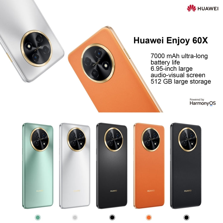 Huawei Enjoy 60X 512GB STG-AL00, China Version, Dual Back Cameras, Side Fingerprint Identification, 7000mAh Battery, 6.95 inch HarmonyOS 3.0 Qualcomm Snapdragon 680 Octa Core 2.4GHz, Network: 4G, OTG, NFC, Not Support Google Play(Orange) - Huawei Mate & P by Huawei | Online Shopping UK | buy2fix