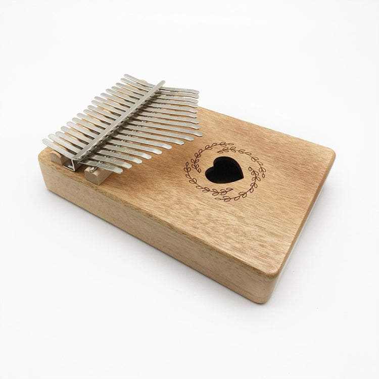 17 Tone Mahogany Wood Thumb Piano Kalimba - Keyboard Instruments by buy2fix | Online Shopping UK | buy2fix