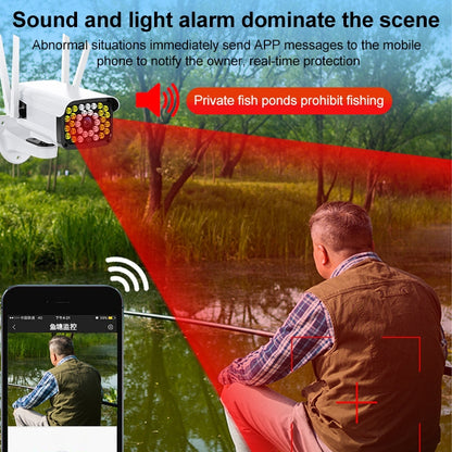 Difang DF-36Q Outdoor HD Surveillance IP Camera, Support Voice Intercom & Night Vision & Human Figure Detection & TF Card, WiFi + HD Fixed Version, UK Plug - Security by Difang | Online Shopping UK | buy2fix