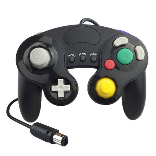 Three-point Decorative Strip Wired Game Handle Controller for Nintendo NGC(Black) - Gamepads by buy2fix | Online Shopping UK | buy2fix