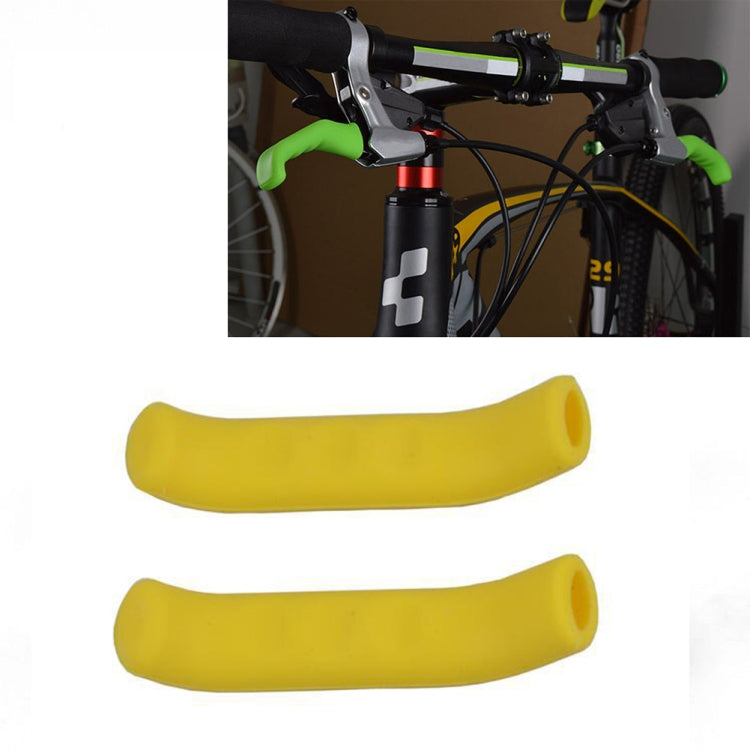 1Pair Universal Type Bicycle Brake Silicone Protection Covers(Yellow) - Outdoor & Sports by buy2fix | Online Shopping UK | buy2fix