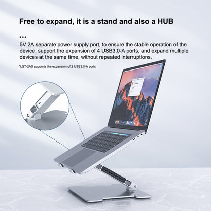 ORICO LST-4A Multi-function Aluminum Alloy Laptop Notebook Heightening Folding Stand Holder - Computer & Networking by ORICO | Online Shopping UK | buy2fix