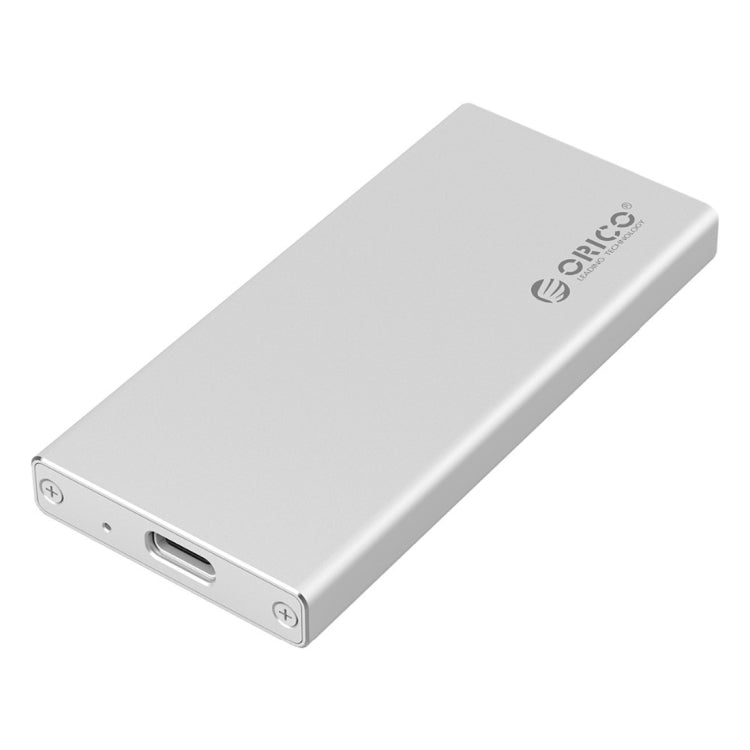 ORICO MSA-UC3 USB 3.1 Type C Aluminum External Storage Enclosure Hard Disk Box for 50mm x 30mm M-SATA SSD(Silver) - HDD Enclosure by ORICO | Online Shopping UK | buy2fix