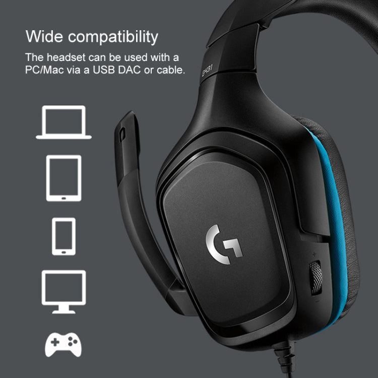 Logitech G431 Dolby 7.1 Surround Sound Stereo Folding Noise Reduction Competition Gaming Headset - Computer & Networking by Logitech | Online Shopping UK | buy2fix
