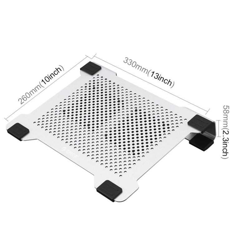 ORICO NA15 15 inch or Below Laptop Double Fans Aluminum Radiator Bracket Plate Cooling Pad - Cooling Pads by ORICO | Online Shopping UK | buy2fix