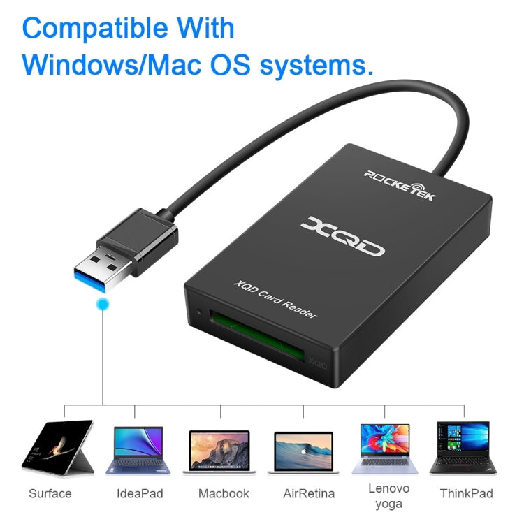 Rocketek CR311 USB3.0 to XQD Card Reader - Computer & Networking by ROCKETEK | Online Shopping UK | buy2fix