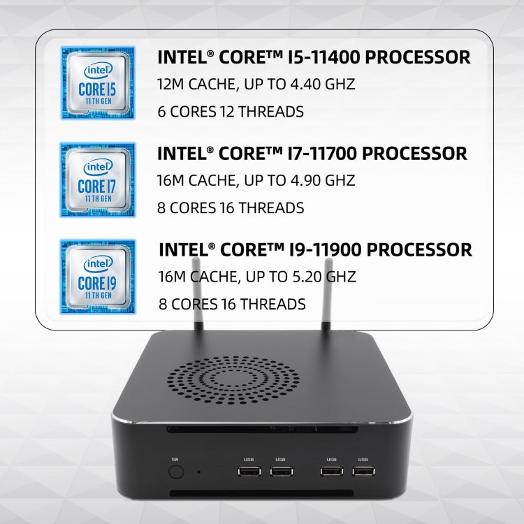 HYSTOU M7 Windows 7/8/10 / Linux System Mini PC, Intel Core G6400 Dual Core 4 Threads up to 4.0GHz, 32GB RAM+1TB SSD, US Plug - Windows Mini PCs by HYSTOU | Online Shopping UK | buy2fix