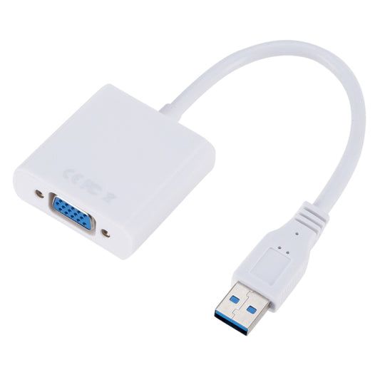 External Graphics Card Converter Cable USB3.0 to VGA, Resolution: 1080P(White) - Converter by buy2fix | Online Shopping UK | buy2fix