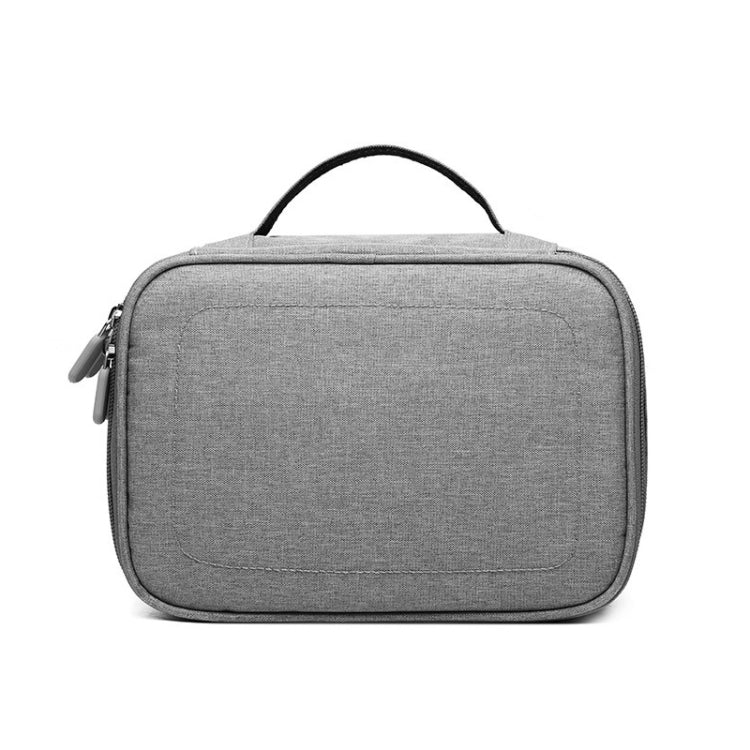 Multi-function Headphone Charger Data Cable Storage Bag, Single Layer Storage Bag, Size: 23x16x7cm(Grey) - Other by buy2fix | Online Shopping UK | buy2fix